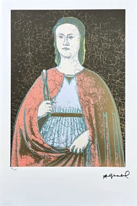 ANDY WARHOL - Heilige Apollonia - signiert, nummerierte Auflage 41/100, 38 x 56 cm - Bild 1 von 7