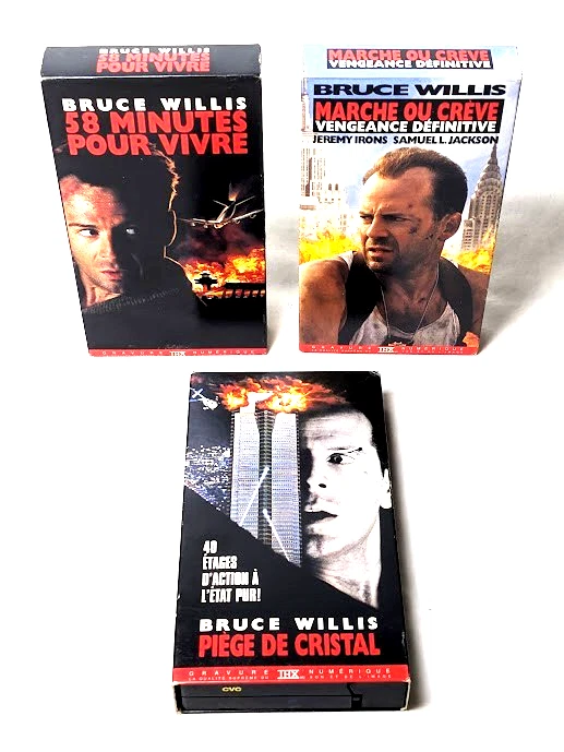 Die Hard Trilogie VF VHS – Piège de Cristal / 58 Minutes / Marche ou Crève (THX) - Image 1 of 3