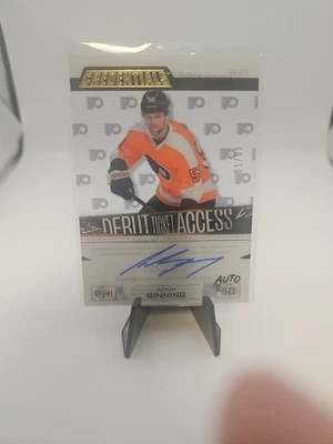 2023-24 Upper Deck Credentials - Debut Ticket Access Adam Ginning Auto /99 (RC) - Image 1 of 2