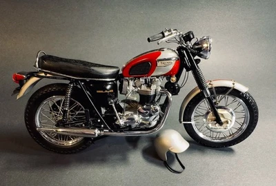 Moto/bicicleta diecast Franklin Triumph Bonneville 1969 como nueva escala 1:10 con caja Foto 1 de 4