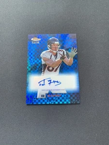 2024 Topps Finest Ed McCaffrey Flashback Auto Blue Geometric Refractor /99 - Picture 1 of 1