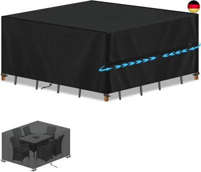 SIMPHAUS Abdeckung für Gartenmöbel 160x130x90cm Wasserdicht Schutzhülle Gartenmöbel Abd