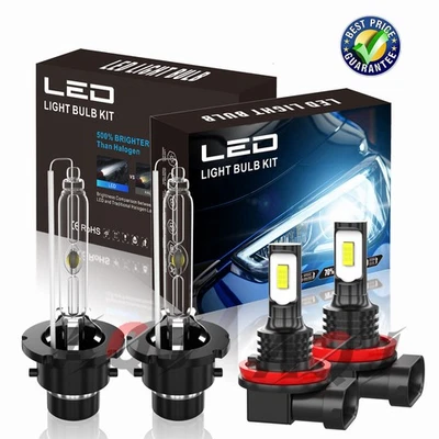 For LEXUS GX460 2010-2013 D4S+H11 4x HID/LED Headlight Low Beam+Fog Light Bulbs Foto 1 de 4