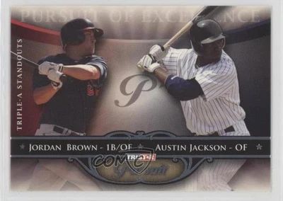 2010 TRISTAR Pursuit of Excellence 奥斯汀·杰克逊·乔丹·布朗 #73 新秀 RC — 第 1/2 张图片