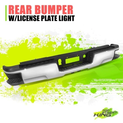 Chrome Rear Step Bumper For 15-19 Silverado Sierra 2500 W Hitch WO Sensor Holes - Image 1 of 4