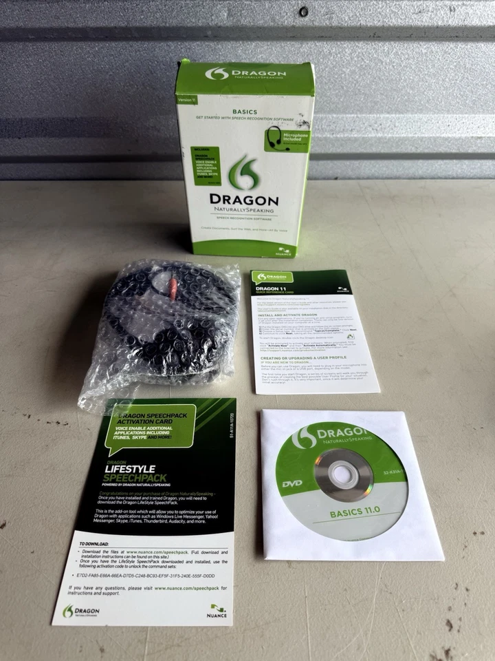 Nuance Dragon Naturally Speaking Speech Recognition Software Basics Version 11 - Image 1 of 3