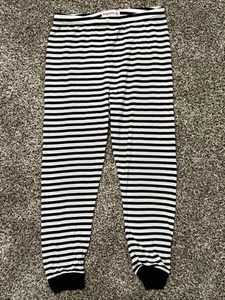 Magnetic Me Black White Stripe Pajama Bottoms Size 6 - Picture 1 of 6