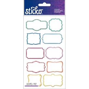 Sticko Label Stickers Color Frame Labels - Picture 1 of 1