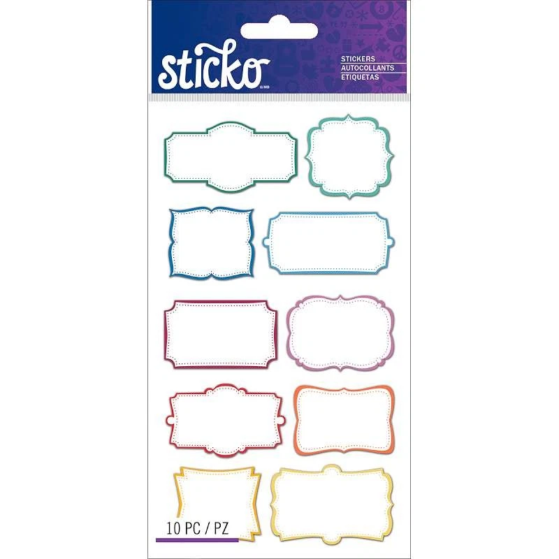 Sticko Label Stickers Color Frame Labels - Image 1 of 1