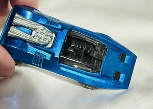 Vintage Hot Wheels Redline 1970 Blue Peeping Bomb BP Thin Tail Light VARIATION - Picture 1 of 12