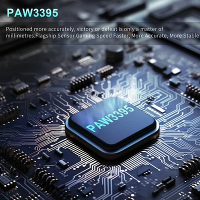 Black X6 Dual-Mode Wireless 26000DPI Mice PAW3395 Sensor Lightweight Gaming CEL - Image 1 of 4