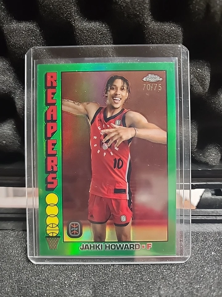 23-24 Topps Chrome Overtime Elite Throwback Green Jahki Howard/75 - Image 1 of 1