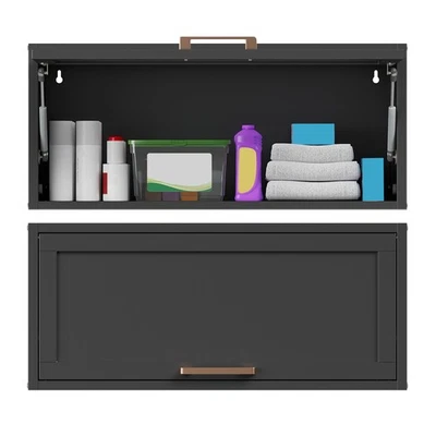 Wall Mounted Metal Storage Cabinet Garage Wall Cabinet Tool Cabinet Living Room - Image 1 of 4