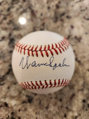 Warren Spahn JSA COA Autograph Official National League Signed Baseball Auto HOF - Image 1 of 4