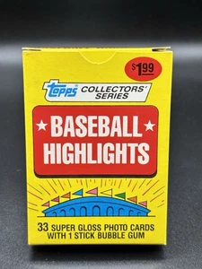 1987 Topps Baseball Highlights 33 Card Box Set - Picture 1 of 4