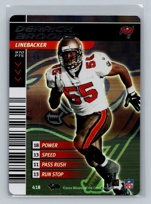 2001 NFL Showdown 1st Edition Derrick Brooks #418 Foil - Image 1 of 2