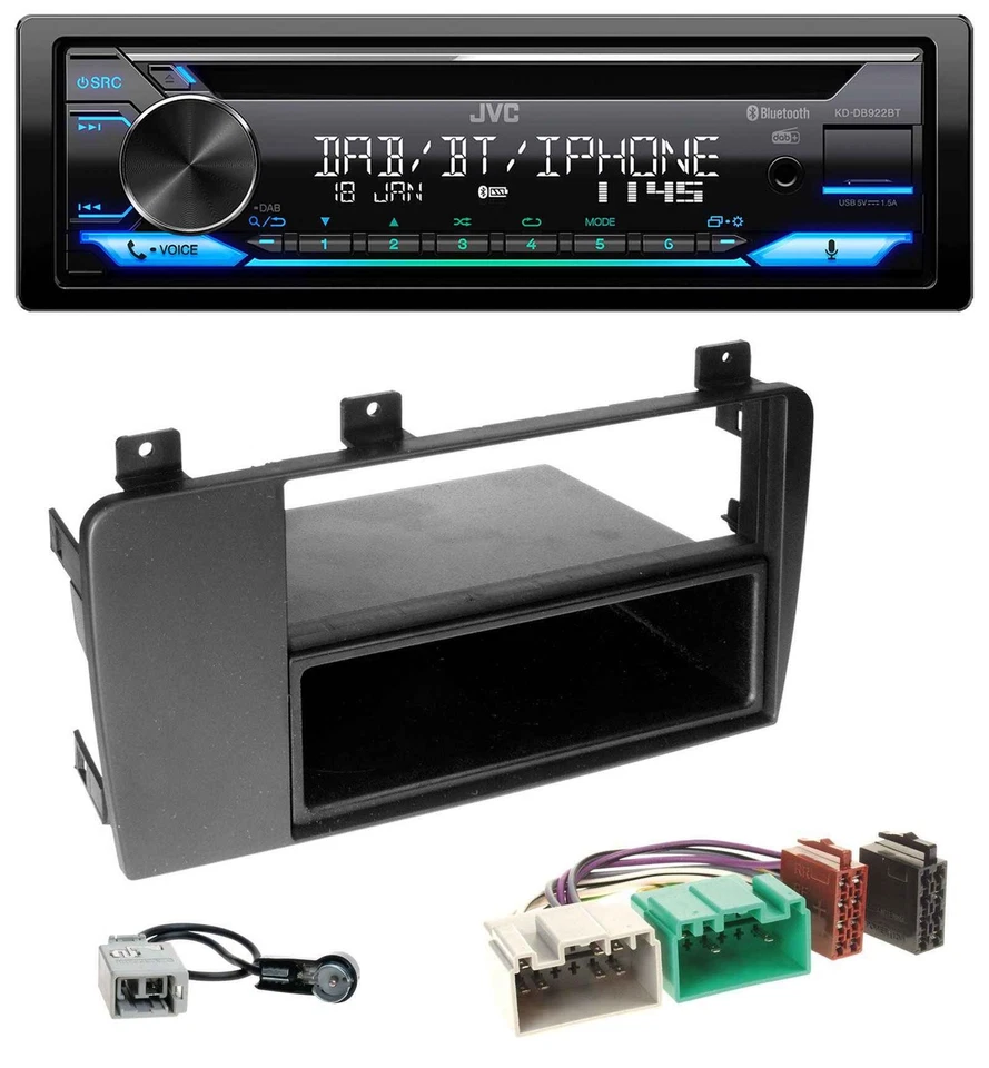 JVC Bluetooth MP3 USB DAB CD Autoradio für Volvo S60, V70, XC70 (04-09) - Bild 1 von 4