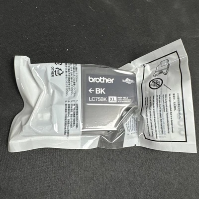 Genuine OEM Brother LC75BK XL Ink Cartridge BLACK  EXP 11/2026 - Image 1 of 4