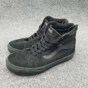 Vans Shoes Youth 3 Old Skool Sk8 Hi Sneakers Black Suede Lace Up Casual 721356 - Picture 1 of 10