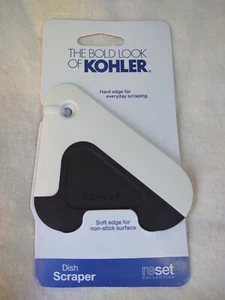 Kohler k 8624-0 White/Black Silicone/Nylon multi Edge Dish Scraper New - Picture 1 of 3