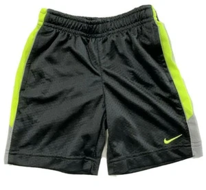 PANTALONES CORTOS NIKE BOYS - MALLA TALLA 4 GRIS AMARILLO - PANTALONES CORTOS BALONCESTO - Imagen 1 de 1