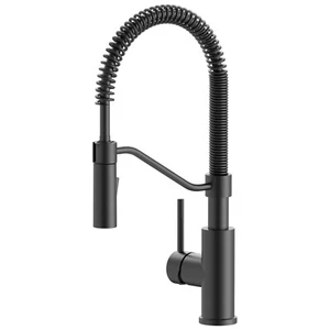 Modern Spring-Type Kitchen Faucet LK20M Matte Black - Picture 1 of 1