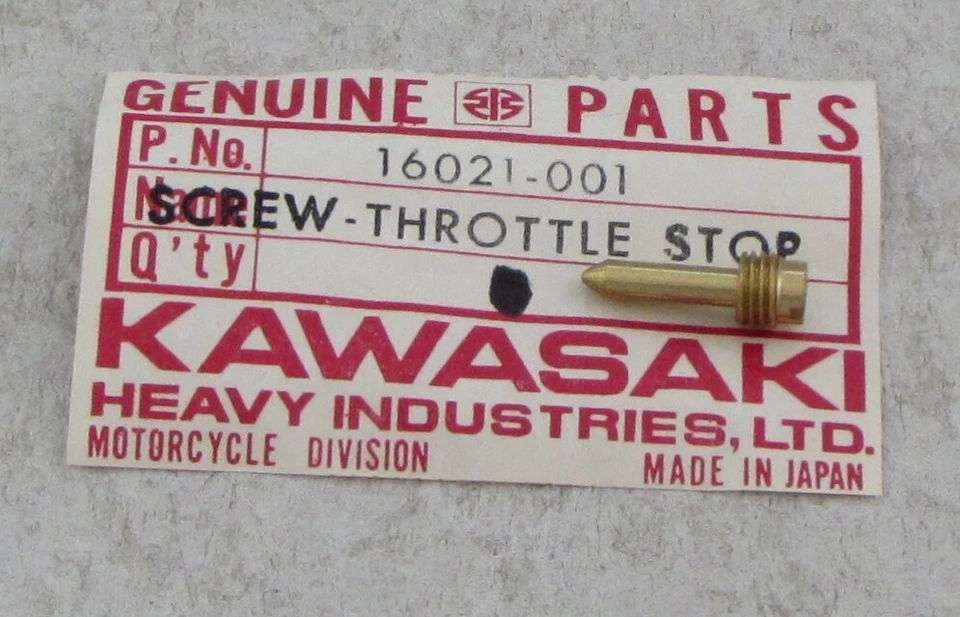 16021-001 Tornillo de parada del acelerador Kawasaki para MT1 KV75 1971-1980 Foto 1 de 1