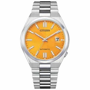 CITIZEN NJ0150-81Z Tsuyosa Automatic Yellow Dial Stainless Steel Men's Watch - Picture 1 of 8