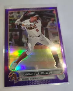 2022 Topps Chrome Update Jordan Luplow - Purple Refractor - USC26 Diamondbacks - Picture 1 of 1