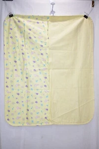 COPERTA FASCIA 3 E 1 E ASCIUGAMANO E COPERTA BAMBINO GIALLO 36" X 30" VINTAGE - Foto 1 di 4