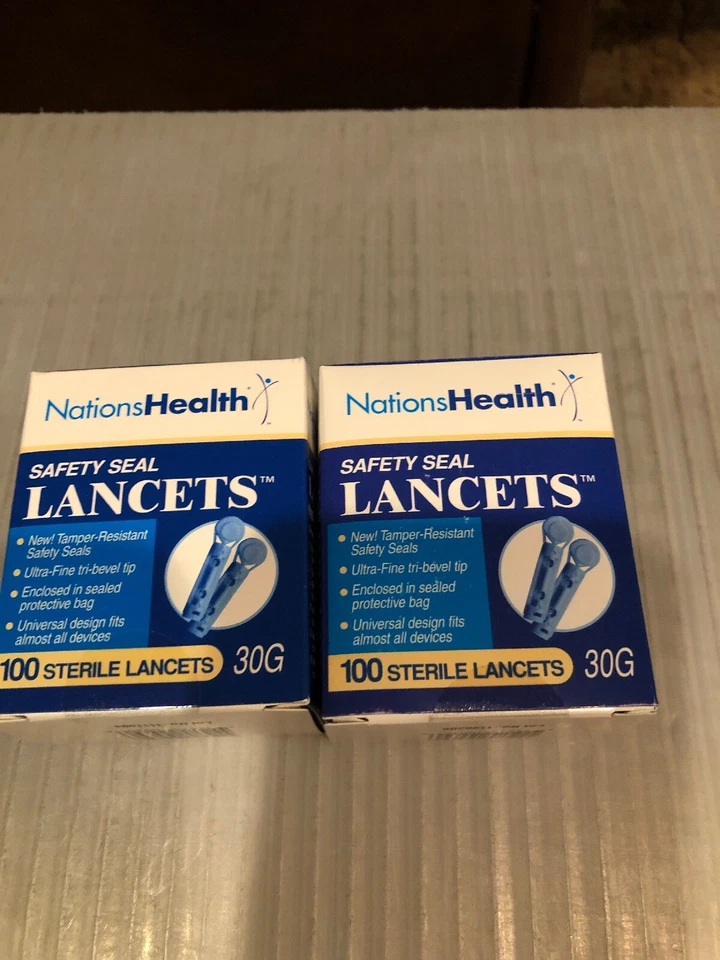 Safety Seal Lancets 30g 100 Sterile Lancets