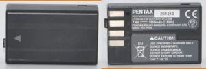 Original Pentax Batería de Iones de Litio D-Li109 1050mAh Batería Zt. Bueno - Imagen 1 de 1