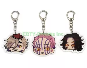 3er Set Demon Slayer Anime Acryl Schlüsselanhänger Akaza, Doma, Kokushibo v1 - Bild 1 von 2