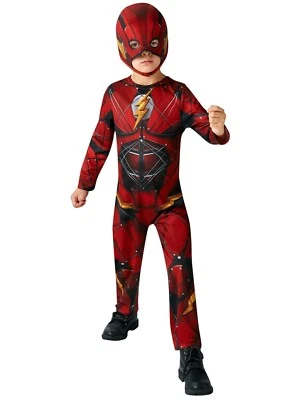Rubie's DC Justice League The Flash Fancy Dress Kid's Costume 9-10 Years- New - Image 1 of 4