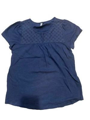 优衣库女宝宝衬衫棉质短袖 12 岁儿童 — 第 1/2 张图片