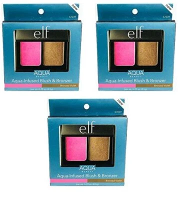 3 Pack - e.l.f. Aqua Beauty Aqua - Infused Blush & Bronzer With Mirror  elf - Image 1 of 4