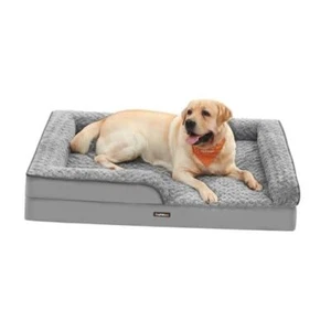 Orthopaedic Dog Bed for Large Dogs, Waterproof 36"L x 27"W x 6.5"H Dove Gray - Picture 1 of 7