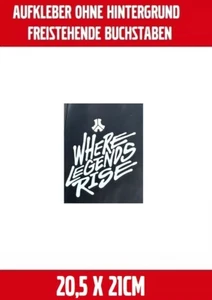 Defqon.1 - Where Legends Rise - 20,5x21cm Aufkleber, Sticker, Decal , Hardbass - Picture 1 of 40