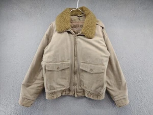 Vintage 90s Fieldmaster Standard Test Pilot Jacket Distressed in Men's Size M  - Picture 1 of 12