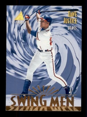 1996 PINNACLE SWING MEN #285 DAVE JUSTICE ATLANTA BRAVES - Image 1 of 2