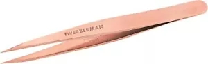 Tweezerman Rose Gold Precision Tweezers for Fine Hair Removal Pack of 1 - Picture 1 of 6