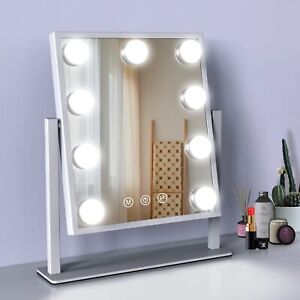 WEILY Hollywood Vanity Mirror with Lights,Large Lighted Makeup Mirror with 3 ...