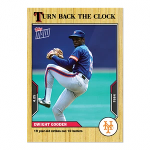 Presale 2021 Topps NOW Turn Back the Clock Dwight Gooden #25 ~ NY Mets ~ PR 479 - Picture 1 of 2