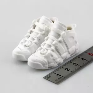 Figura de Acción Accesorios Tenis 1/6 Zapatos Blanco para Hombre Baloncesto Juguete Muñeca - Imagen 1 de 8