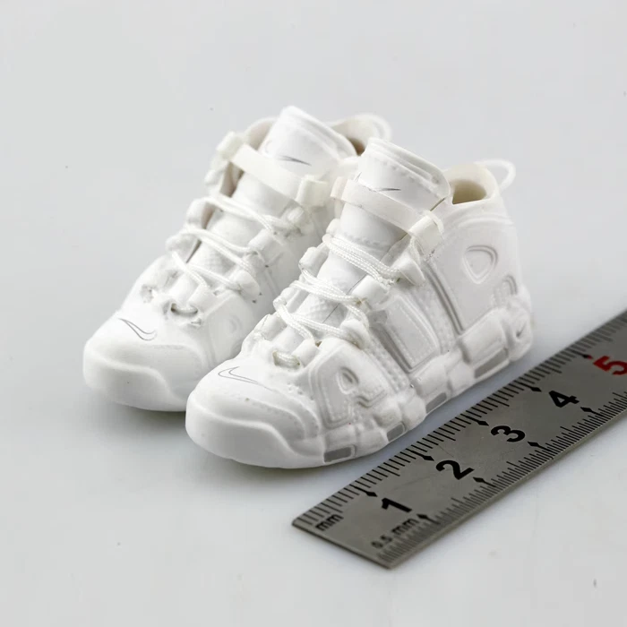 Action Figure Accessories Sneakers 1/6 Shoes White for Male Basketball Toy Doll - Image 1 of 4