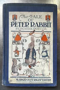 Rare 1st Ed. The Tale of Peter Rabbit The Enlarged Just Right Ed. Beatrix Potter - Picture 1 of 13