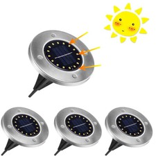 4 FARETTI 16 LED SMD SOLARE SEGNAPASSO CALPESTABILE ESTERNO GIARDINO TE-B2035