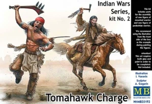 Master Box Models 35192 1/35 Tomahawk Charge Indians w/Weapons (2) & Horse (1) - Picture 1 of 1