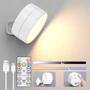 LED Wandleuchte Magnetische Wandlampe kabellose wandleuchten Akku Fernbedienung - Bild 1 von 22