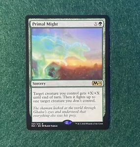 MTG Primal Might Core Set 2021 197/274 Regular Rare CREATURE BUFF SORCERY - Picture 1 of 1